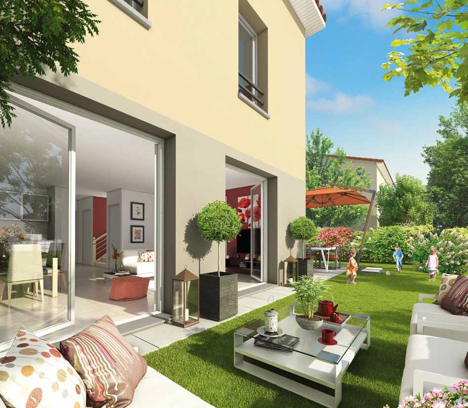 T2 de 48 m² en rez-de-jardin à Lyon 8