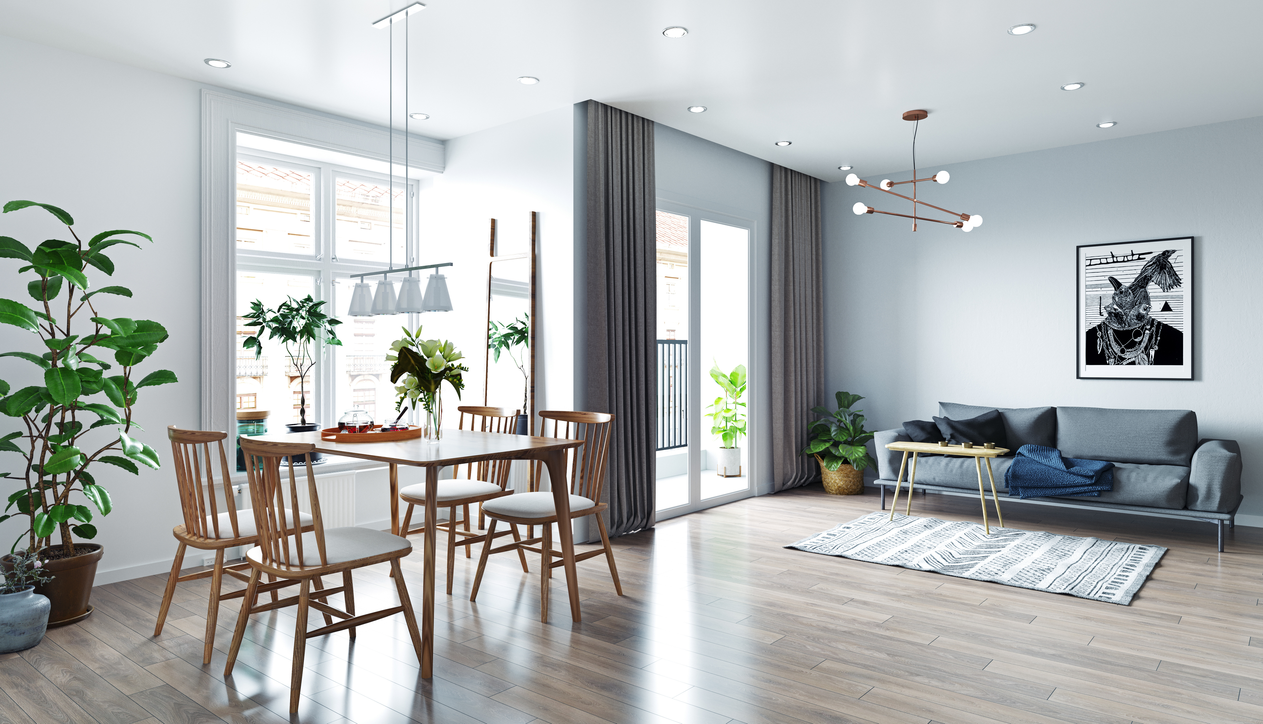 3 pièces de 65m² avec terrasse à Villeurbanne