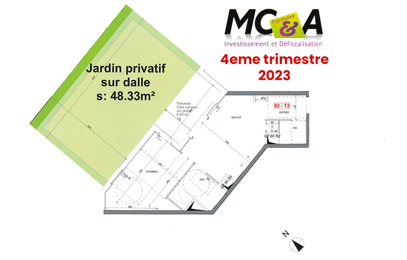 RARE ! T2 de 39m² avec 48m² de terrain à Rillieux-la-Pape !