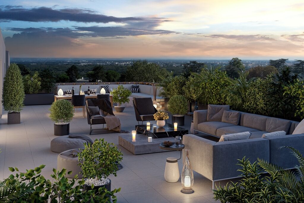 grand 2 pièces BBC sur parc  de la résidence  