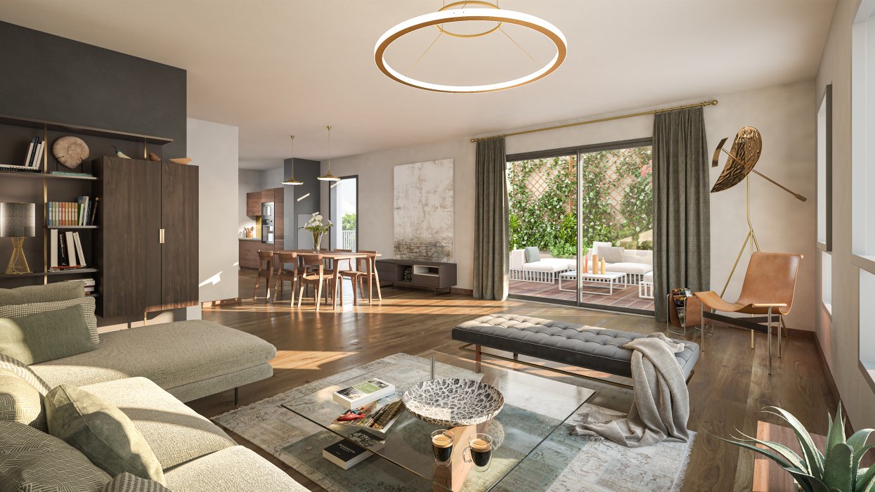 5 pieces Terrasse de 58 m2 en plein quartier de Gerland 