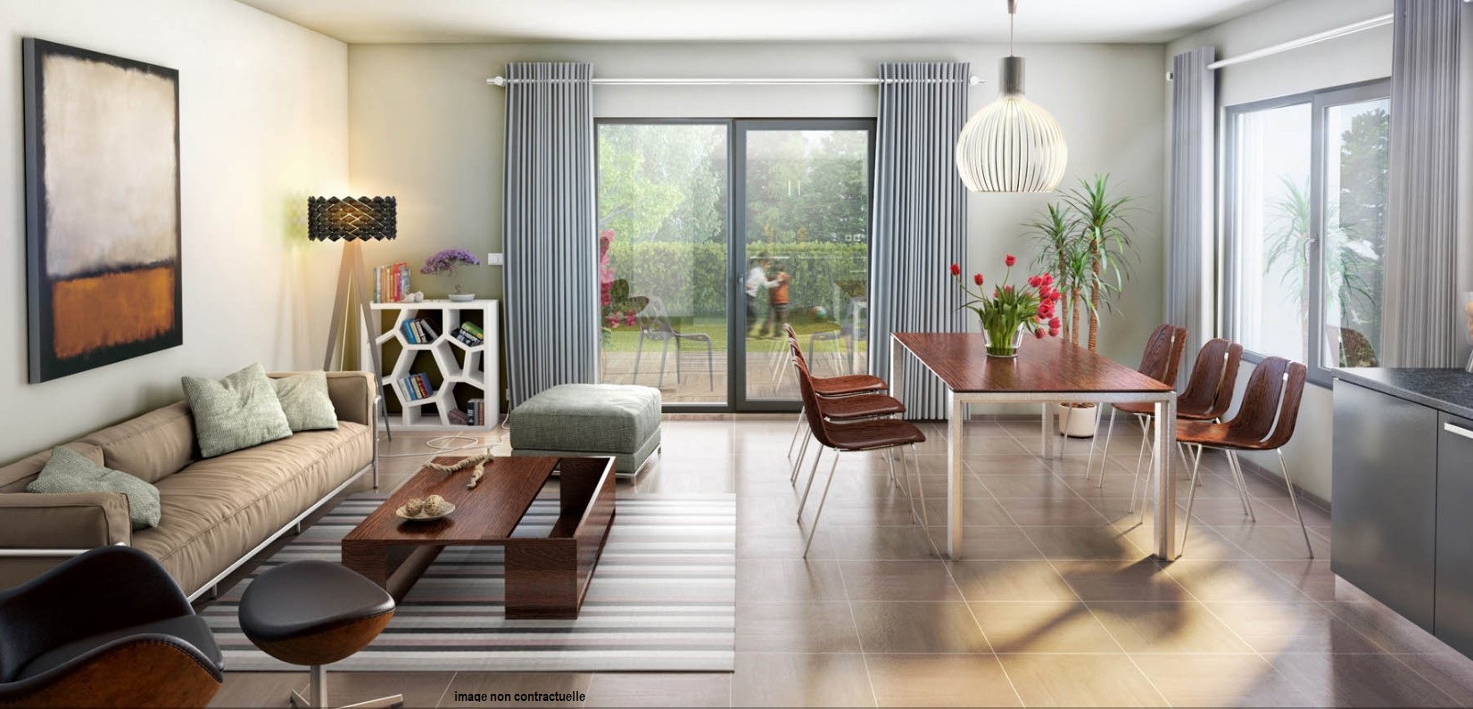 Chassieu, beau T4 de 83 m² avec jardin de 140 m²