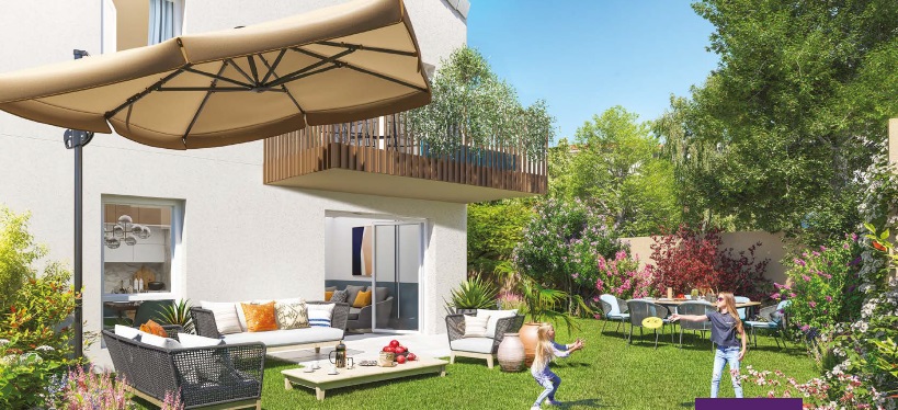 Chassieu, beau T4 de 83 m² avec jardin de 140 m²