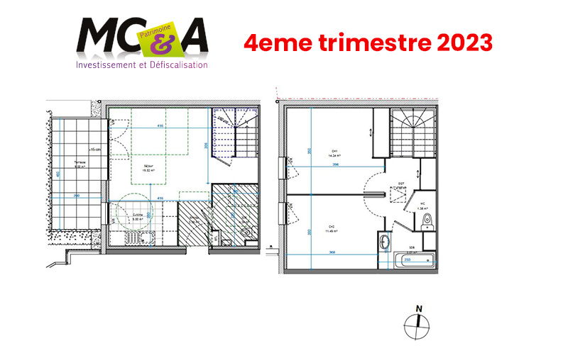 Appartement de 3 pièces de 65m² au centre de Vénissieux-village