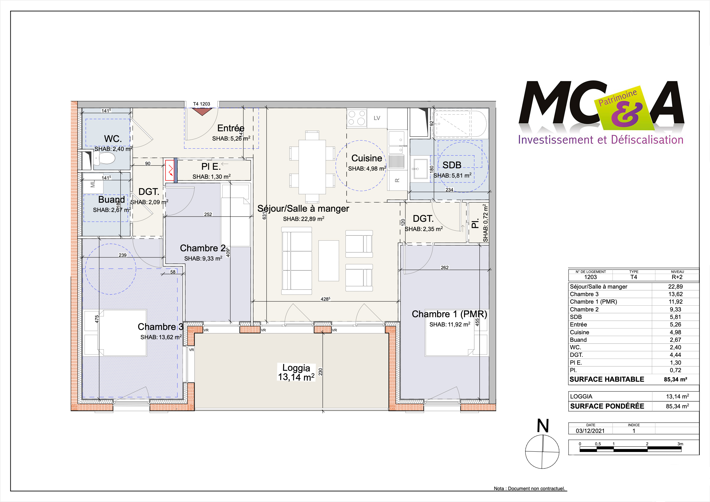 Appartement T4 Messimy Centre