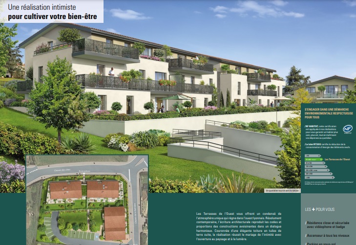Lentilly 3 pieces 70 m² plus belle terrasse