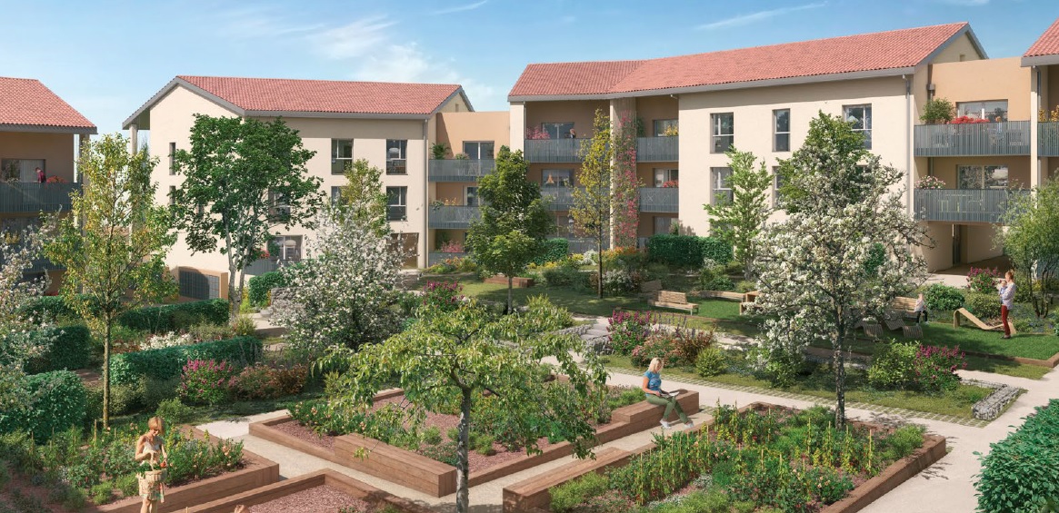 Beau T3 standing de 61m² à Rillieux la Pape  