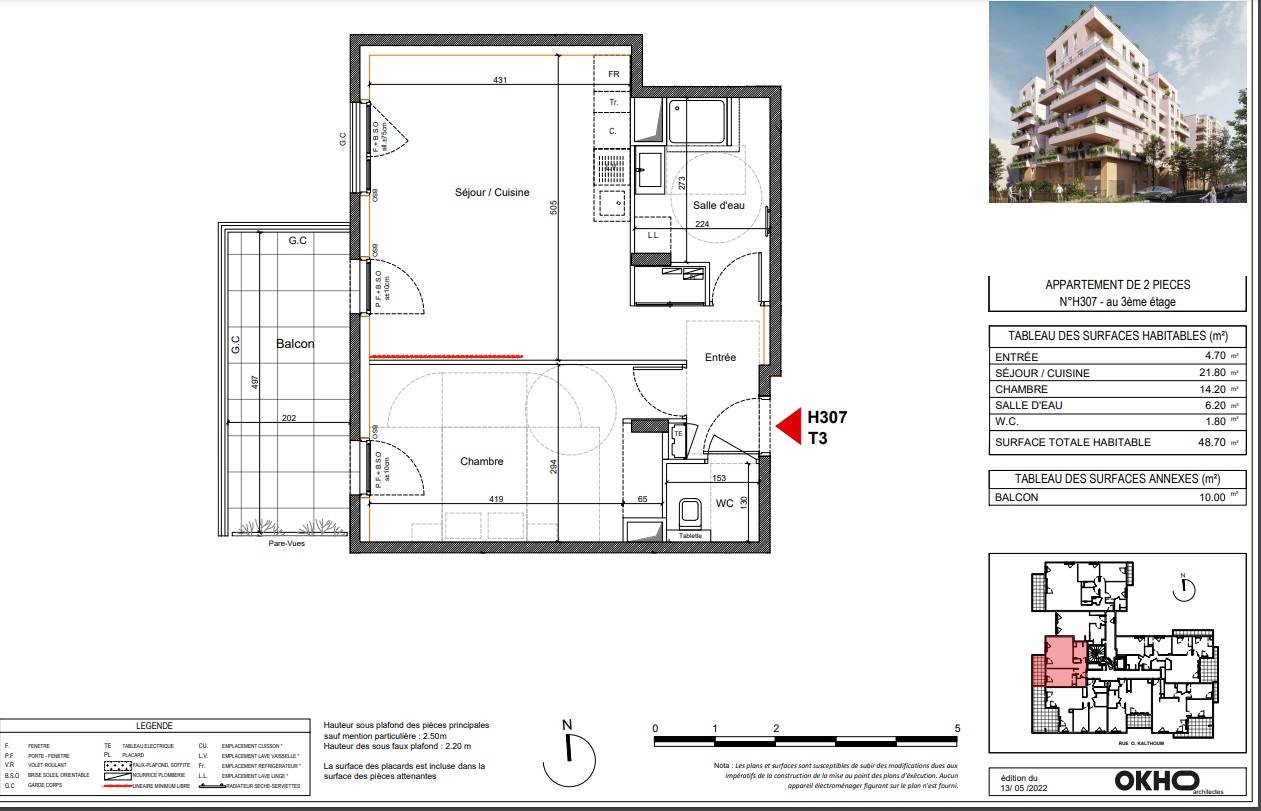 beau 2 pieces terrasse vue jardin 