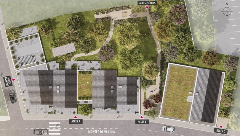 beau 2 pieces terrasse vue jardin 