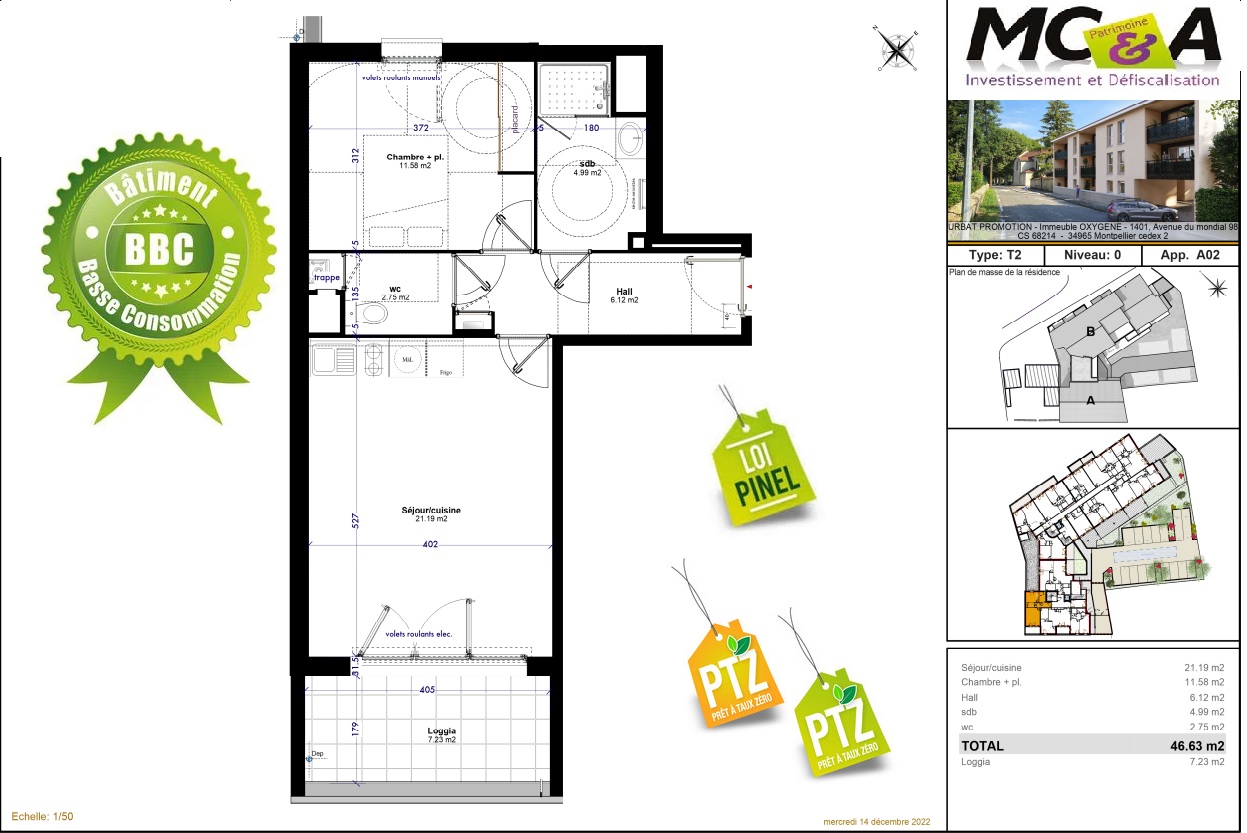 beau 2 pieces  eligible PTZ ou  PINEL 