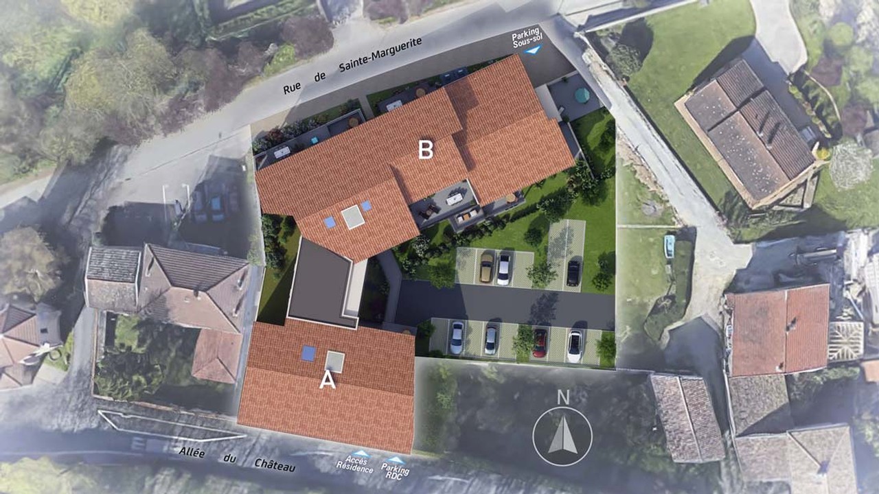 Grand 3 pièces terrasse vue Dégagée 