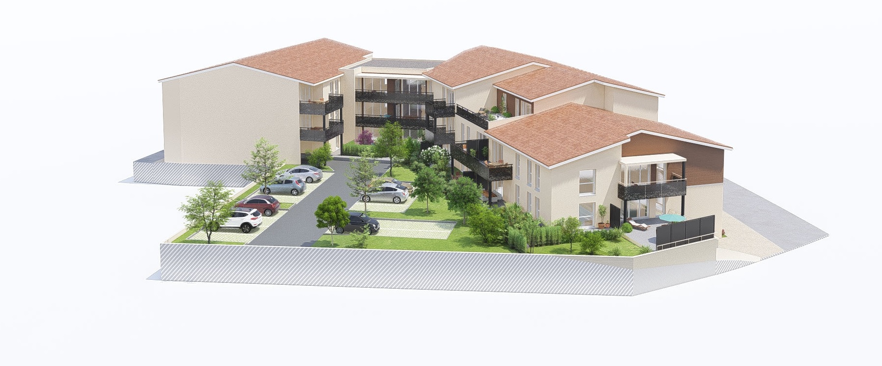 Grand 3 pièces terrasse vue Dégagée 