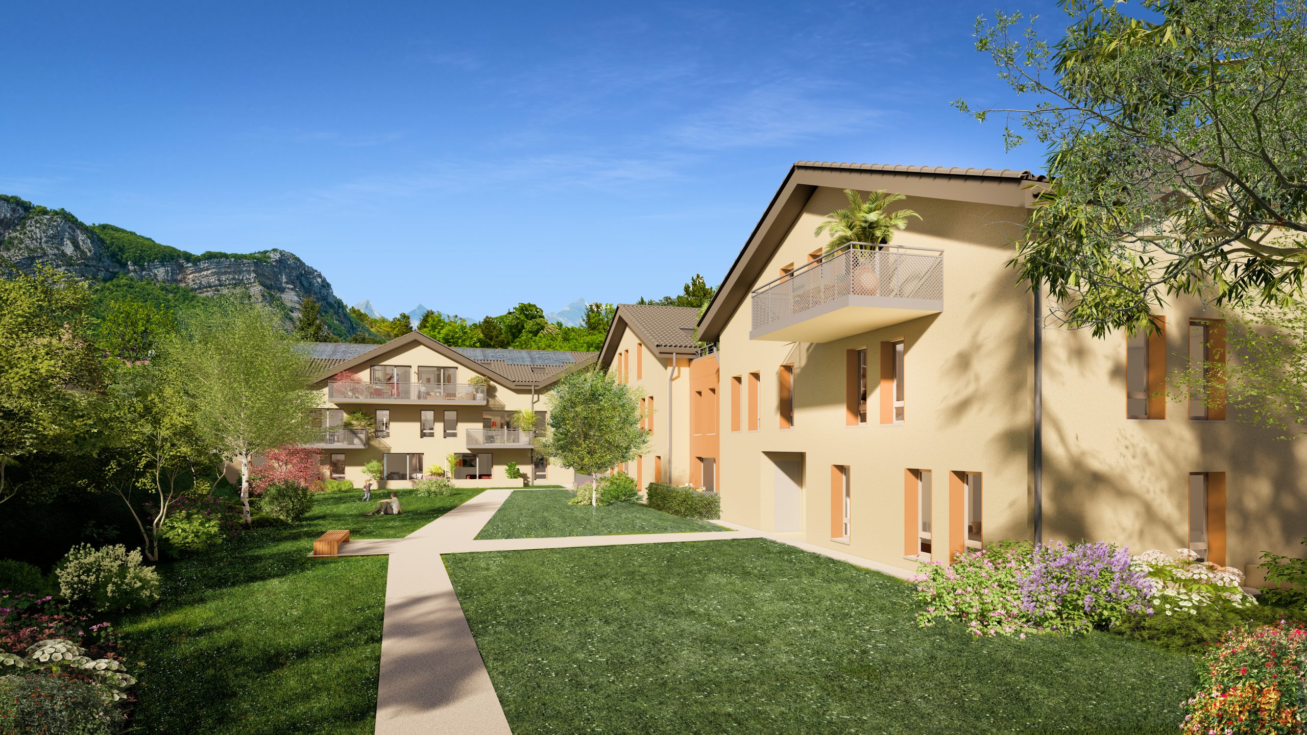 Grand 3 pièces terrasse vue Dégagée sur la montagne