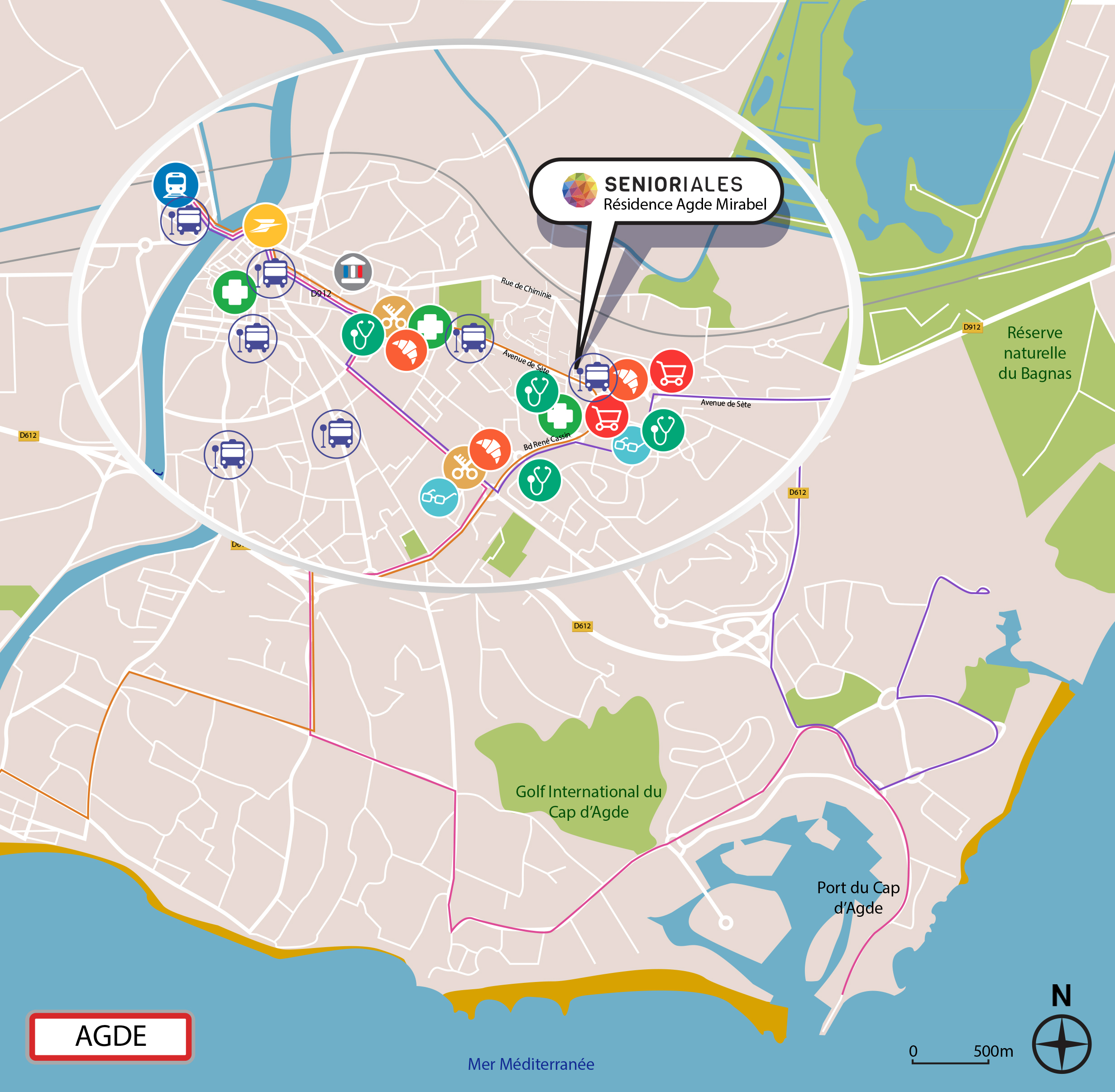 GRAND 2 PIECES RESIDENCE SENIOR AGDE ELIGIBLE PINEL 