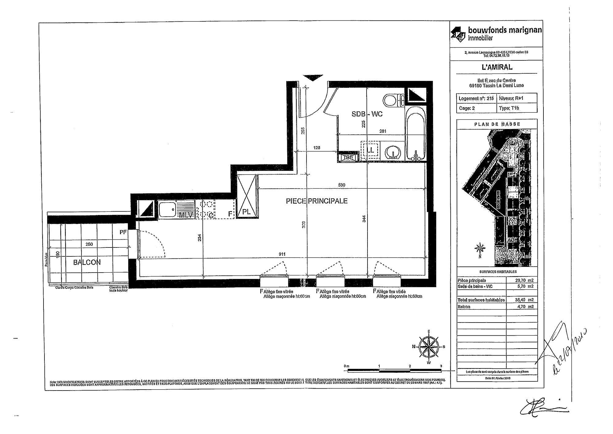 Exceptionnel T1 de 35m²