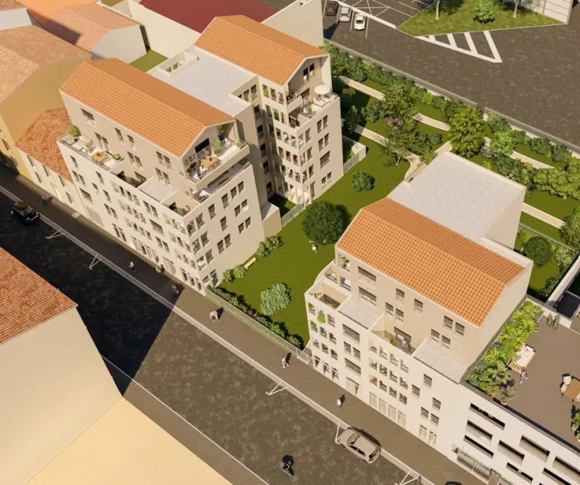 beau 2 pieces terrasse vue jardin 