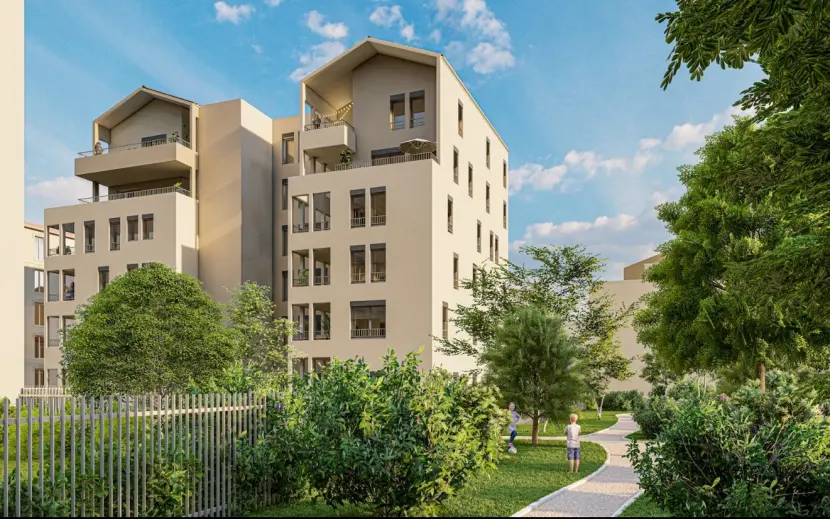 beau 2 pieces terrasse vue jardin 