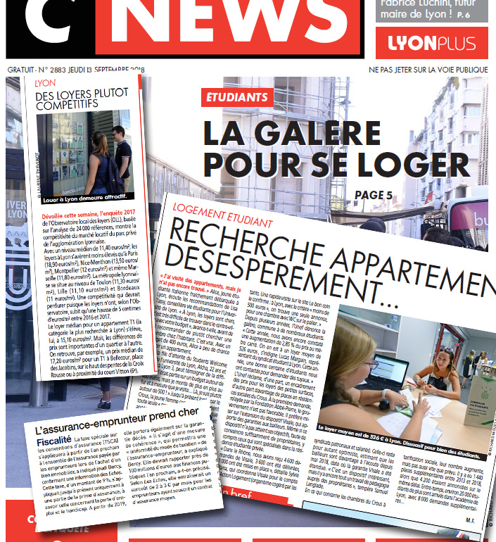 Actualités immobilier Lyon Septembre 2018 - reveu de presse