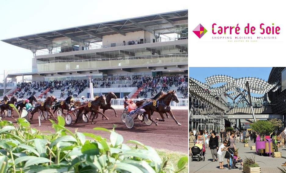 Le quartier de Villeurbanne la Soie où est implanté le pôle de commerces et de loisirs du Carré de Soie.