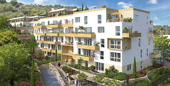 Résidence à Cagnes-sur-Mer Environnement de qualité, Architecture contemporaine, A proximité de toutes commodités,