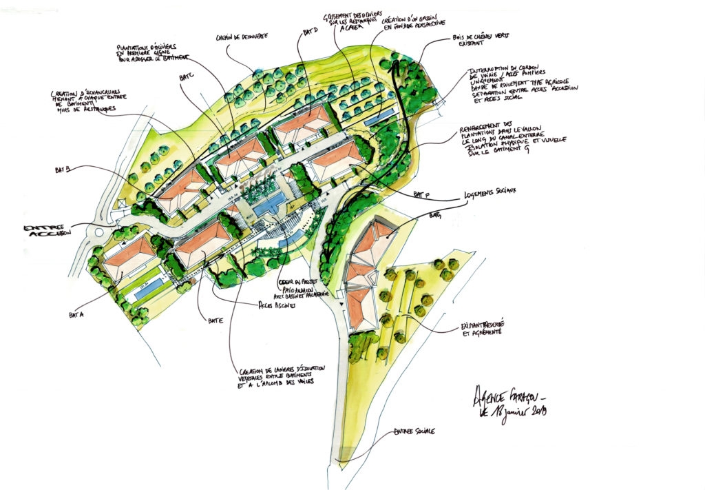 Résidence à Le Cannet vue mer sur les hauteurs de cannes proche des plages ,