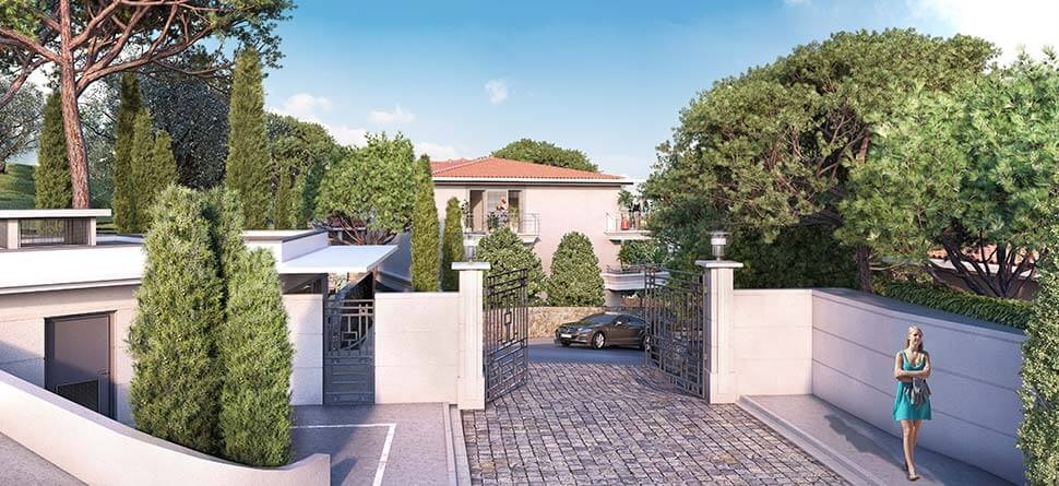 Résidence à Le Cannet vue mer sur les hauteurs de cannes proche des plages ,