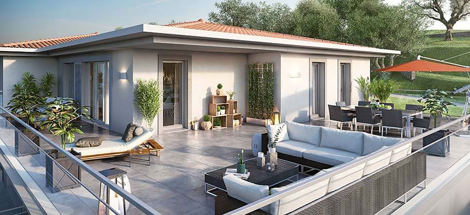 Résidence à Le Cannet vue mer sur les hauteurs de cannes proche des plages ,