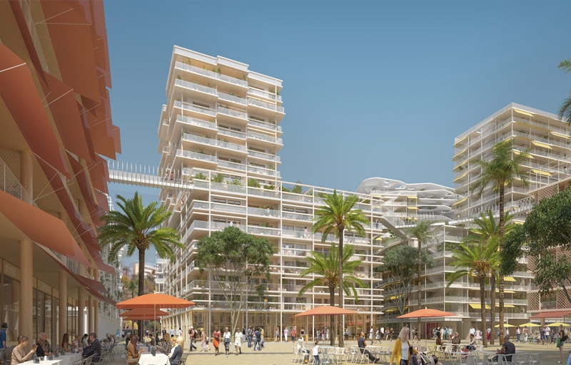 Résidence à Nice Au coeur du quartier Joia, Accès au tram, autoroute A8, jolies vues, jardin paysager,