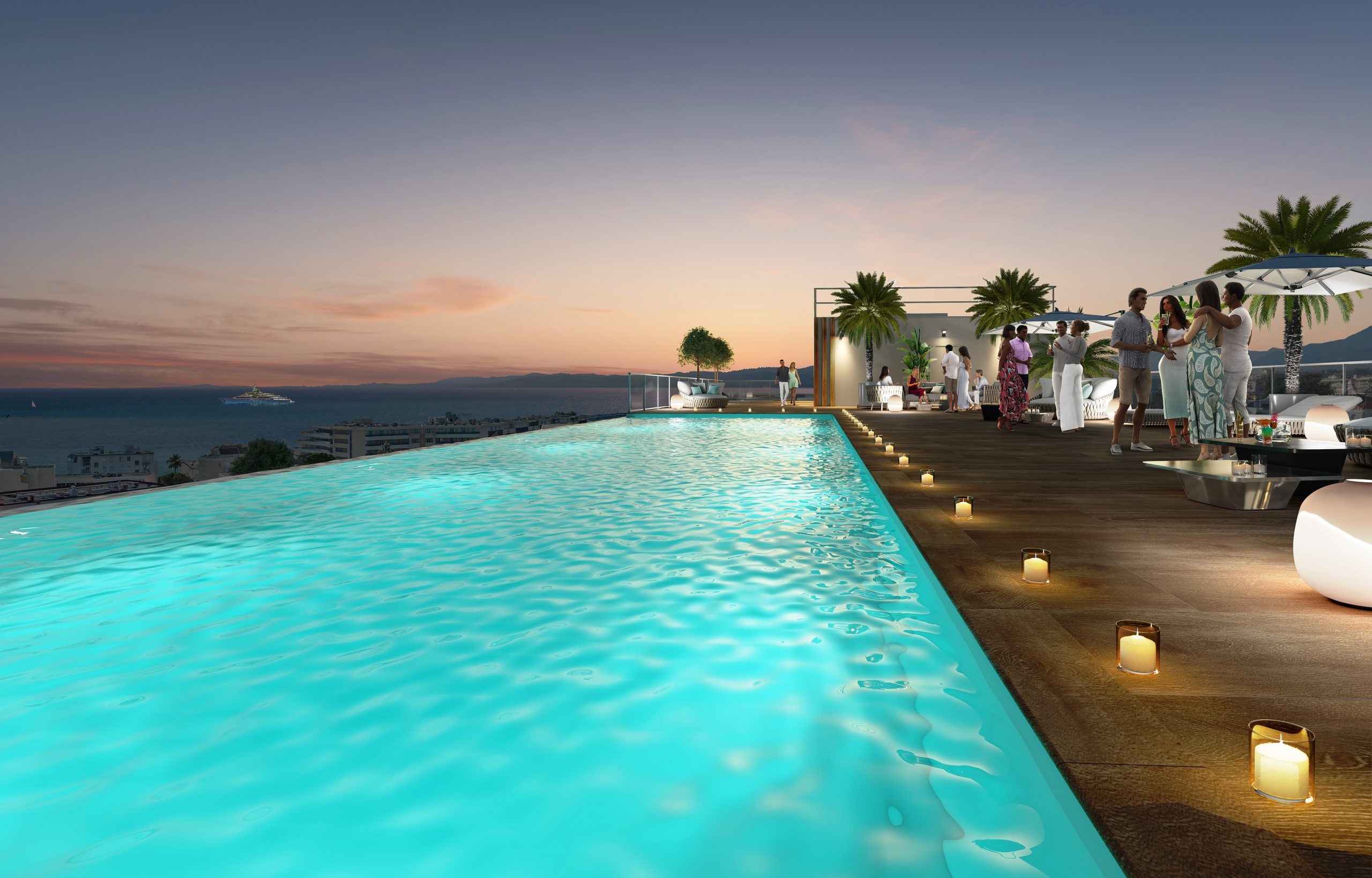 Résidence à Saint Laurent du Var Adresse d’exception en bord de mer, Piscine et solarium sur le toit, Nombreux appartements avec vue mer,