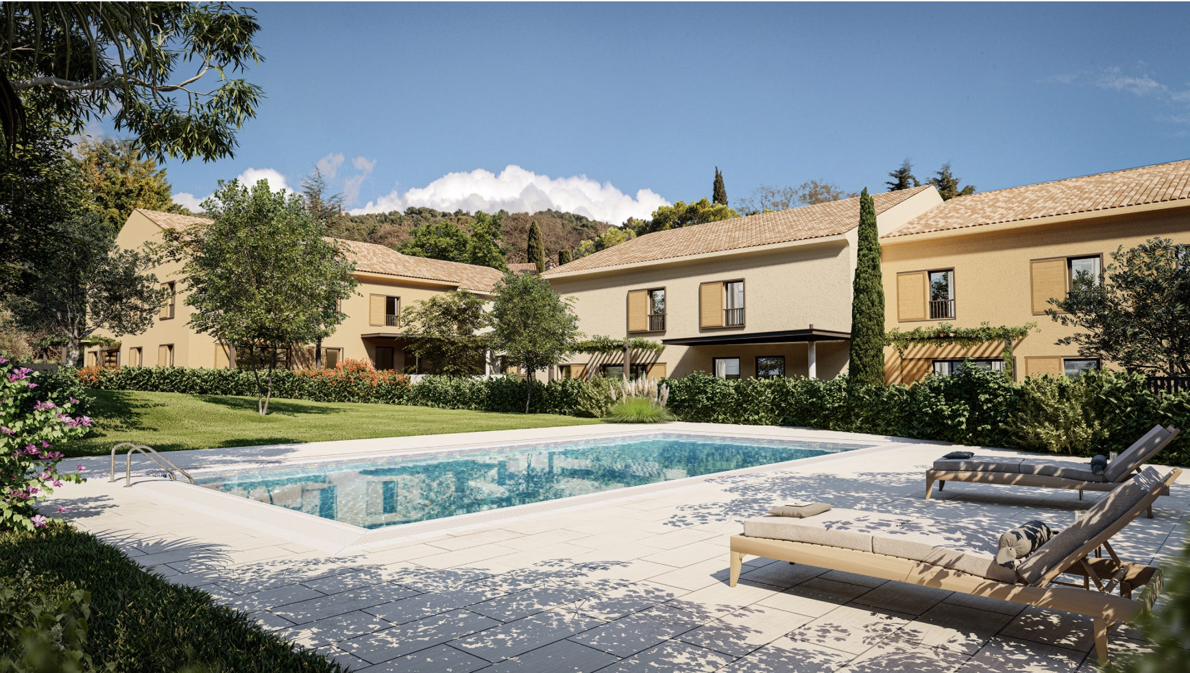 Résidence à Aix-en-Provence Secteur Résidentiel, Proche du Centre de Luynes, Résidence avec piscine,
