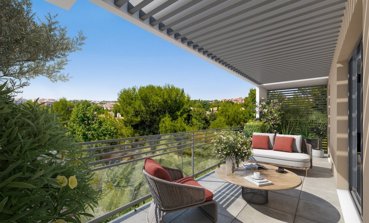 Résidence à Aix-en-Provence A 3km du centre-ville, Tous les appartements bénéficient d'espaces extérieurs, ,
