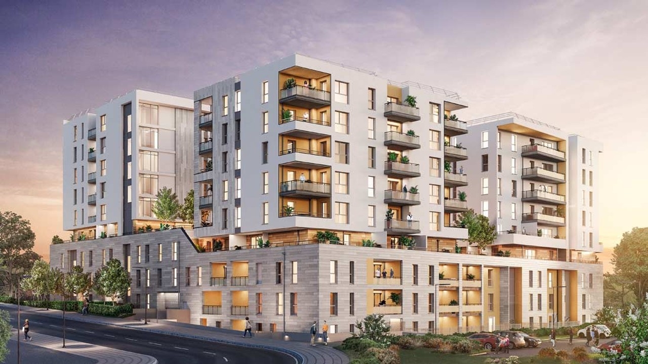 Résidence à Marseille 13012 Espaces extérieurs pour tous les logements, Grand espace paysager,