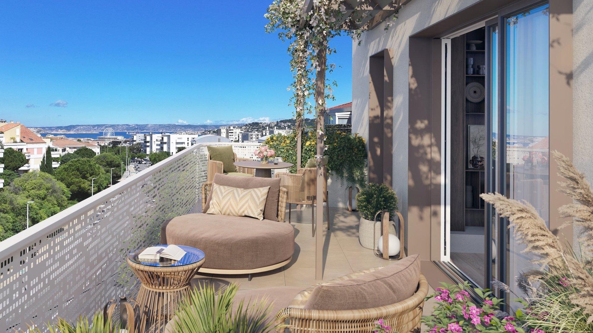 Résidence à Marseille 13009 balcons, terrasses logements tres lumineux à 10 minutes des plages ,