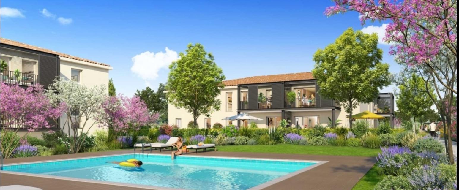 Résidence à Saint-Cannat À 15 mn d’Aix-en-Provence en voiture, Environnement calme , Un domaine nature avec piscine privative,