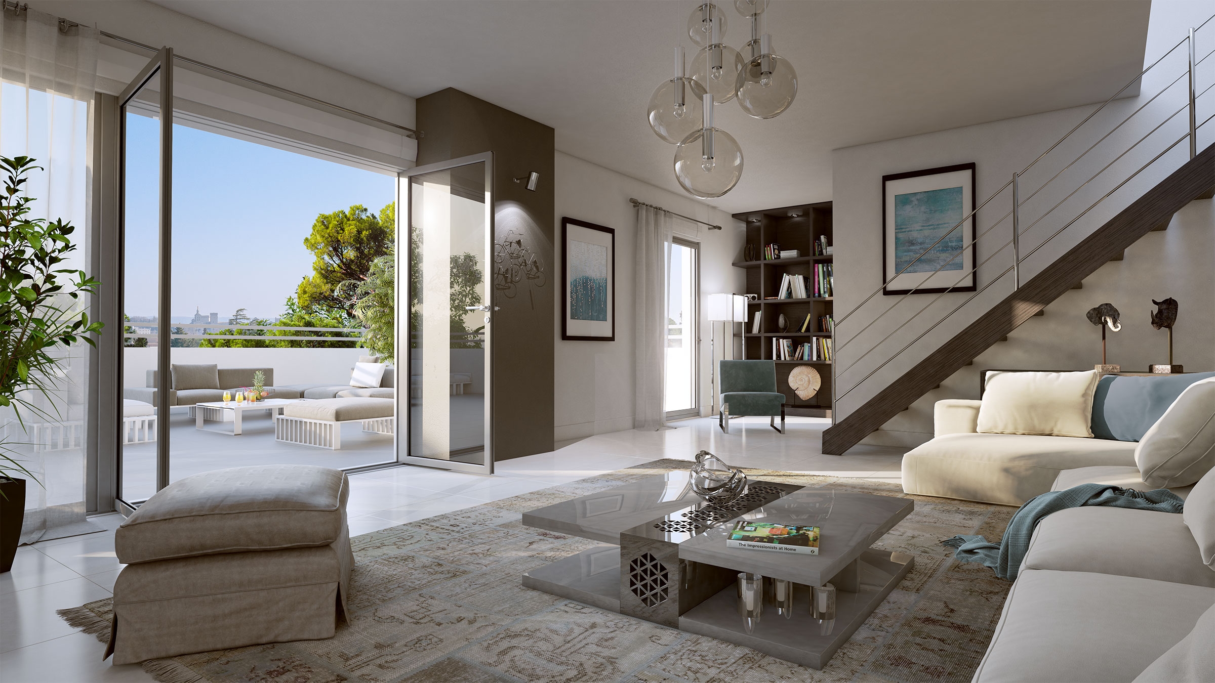 Résidence à Villeneuve-lès-Avignon Proche commerces, Proche écoles,