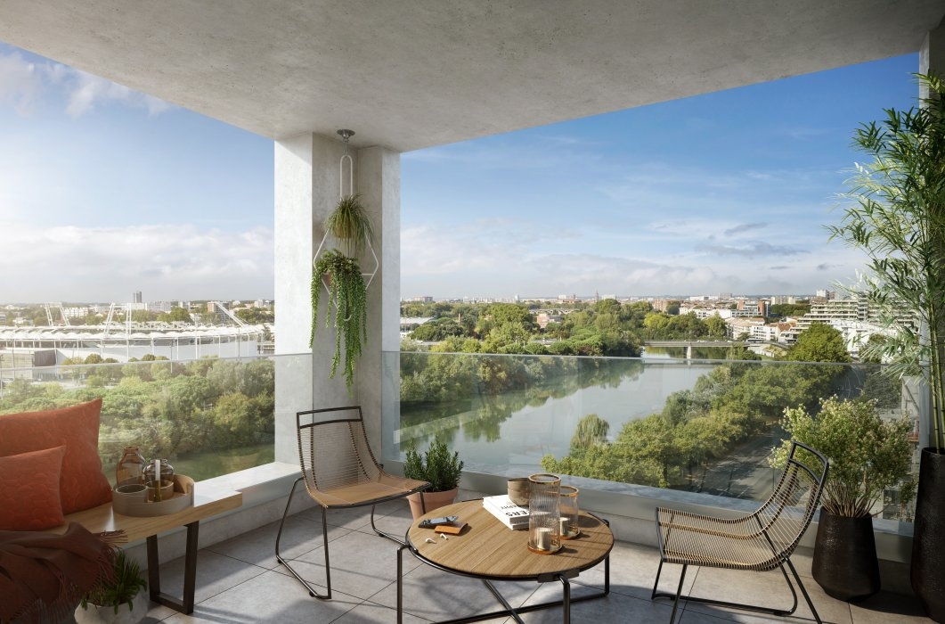 Résidence à Toulouse A deux pas du métro, Vues imprenables sur la Garonne, Idéal premier achat,