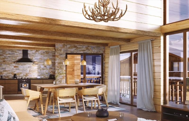Résidence à Combloux Vue sur le mont-Blanc, Pour habiter en Haute-Savoie, Logements tout confort,