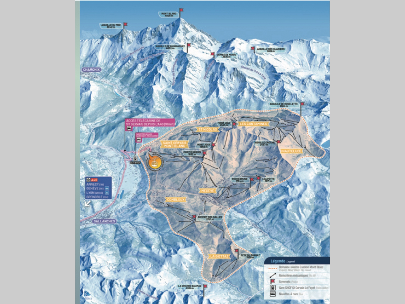 Résidence à Saint Gervais les Bains Au pied des stations de ski, Proche de la Gare, Proche des commerces et école,