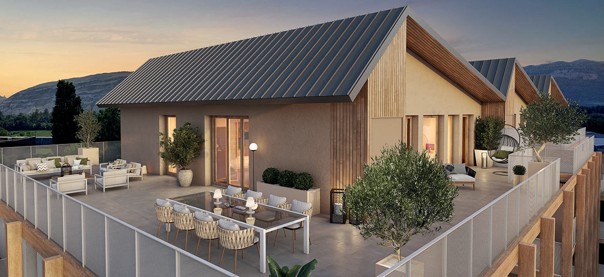 Résidence à Saint Julien en Genevois Idéal pour les frontaliers a seulement 10 km de Geneve petite copropriété de seulement 44 logements haut de gamme ,