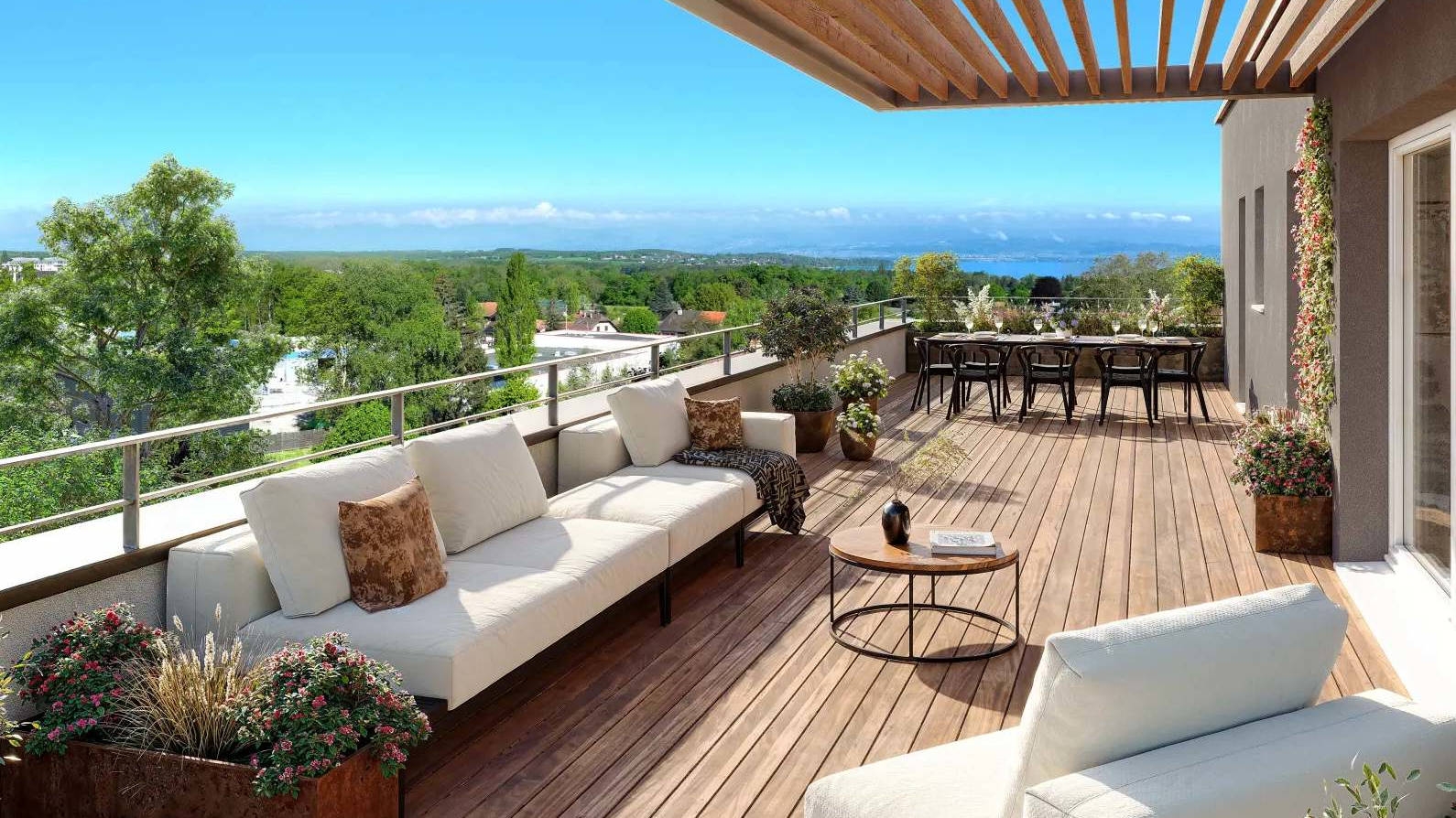 Résidence à Sciez FACE AU LAC LEMAN,