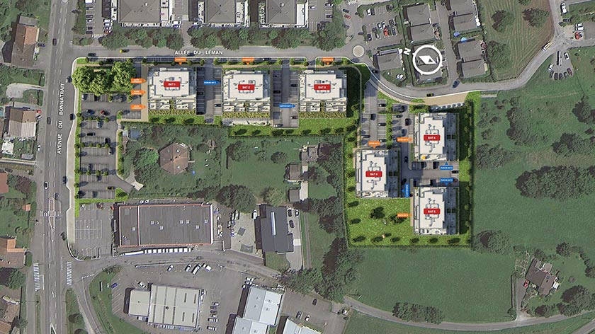 Résidence à Sciez FACE AU LAC LEMAN,