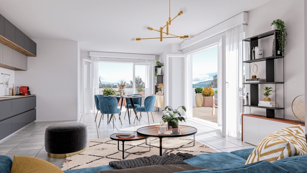 Résidence à Sciez 7 minutes du lac Léman, 26 km de centre de Genève, Résidence eco-responsable,