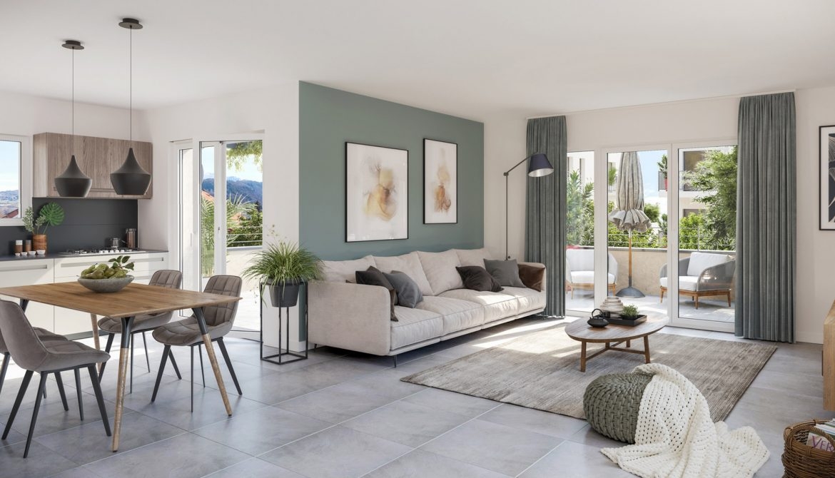 Résidence à Thonon les Bains À 12 min à pied du centre-ville et de la gare Nombreux bassins d’emplois du Grand Genève Cœur d’ilot paysager Résidence à Thonon les Bains À 12 min à pied du centre-ville et de la gare, Nombreux bassins d’emplois du Grand Genève, Cœur d’ilot paysager,