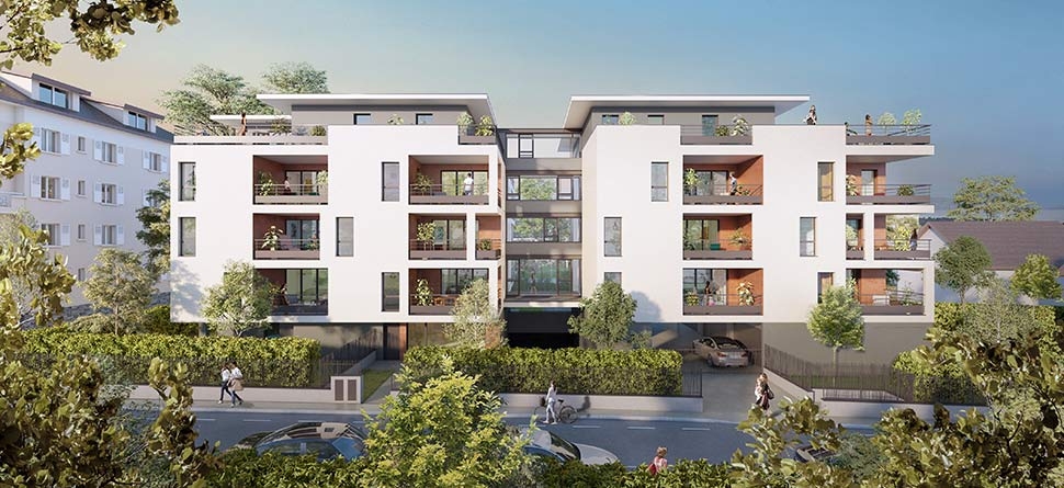 Résidence à Thonon les Bains Proche transports en commun Belles tailles des balcons et grandes terrasses en attique Quartier calme Résidence à Thonon les Bains Proche transports en commun, Belles tailles des balcons et grandes terrasses en attique, Quartier calme,