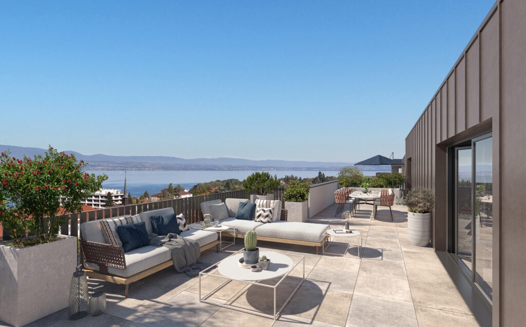 Résidence à Thonon les Bains Résidence Eco-responsable, Proche du Port de Thonon, Proche collège, Lycée et supermarché,