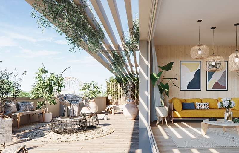 Résidence à Meudon Dans l'écoquartier Pointe de Trivaux Tramway ligne T6 Jolis espaces extérieurs Résidence à Meudon Dans l'écoquartier Pointe de Trivaux, Tramway ligne T6, Jolis espaces extérieurs,