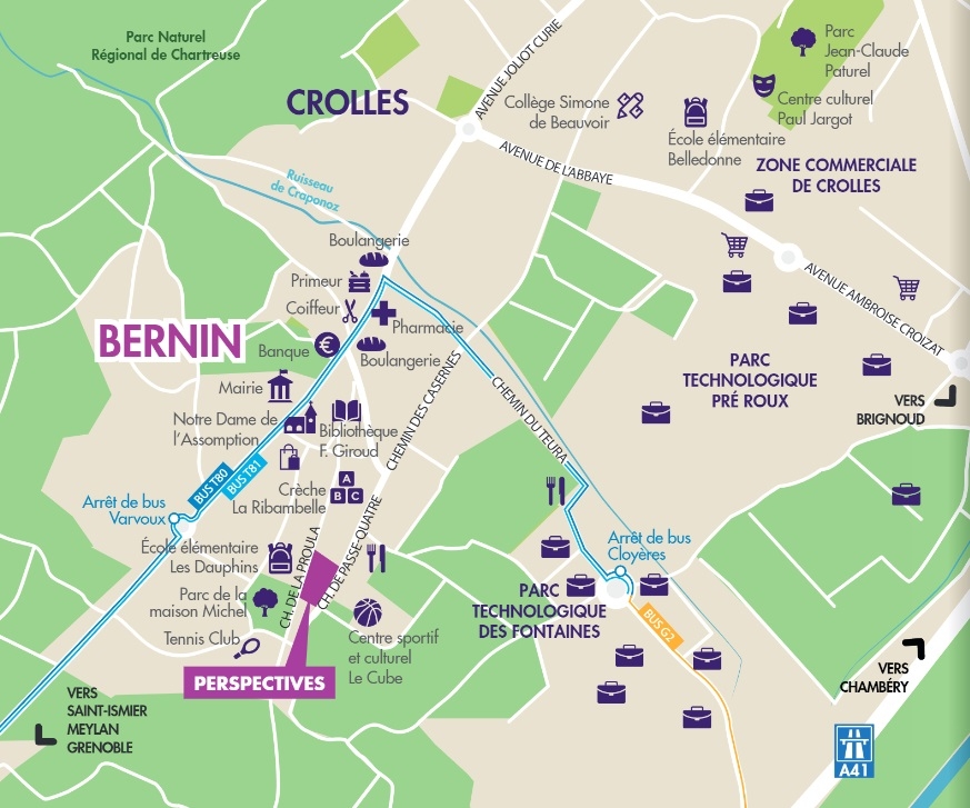 Résidence à Bernin Vues sur les massifs de Belledonne et Chartreuse, Résidence intimiste et paysagère, Terrasses plein ciel jusqu’à 109 m² et jardins privatifs jusqu’à 190 m²,