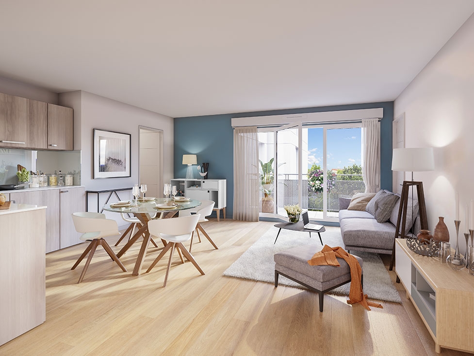 Résidence à Bourgoin Jallieu Adresse premium en cœur de ville, Résidence intimiste, Terrasses végétalisées, Agencements optimisés, Balcons et terrasses,