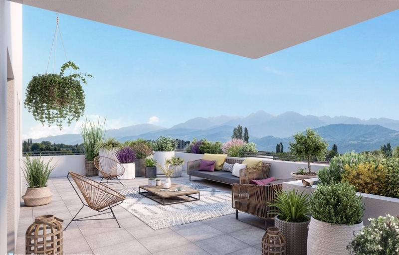 Résidence à Bourgoin Jallieu Adresse premium en cœur de ville, Résidence intimiste, Terrasses végétalisées, Agencements optimisés, Balcons et terrasses,