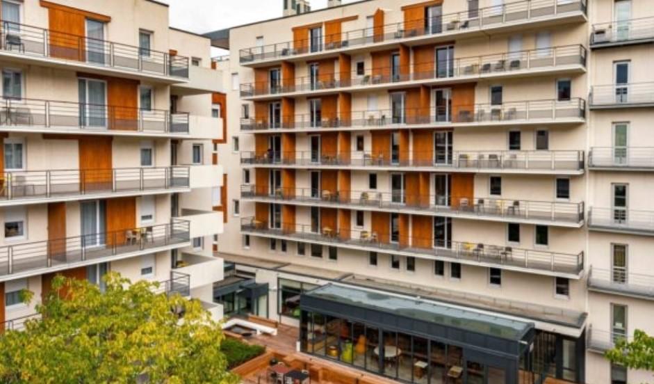 Résidence à Grenoble Proche Gare, Proche Campus, Balcons, terrasses, jardin intérieur,